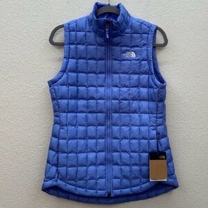 The North Face Womens Virtual Blue Thermal Insulated Quilted Vest Small NWT